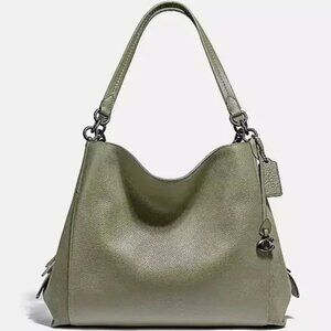 NWOT Coach Light Fern Leather Dalton Shoulder Bag